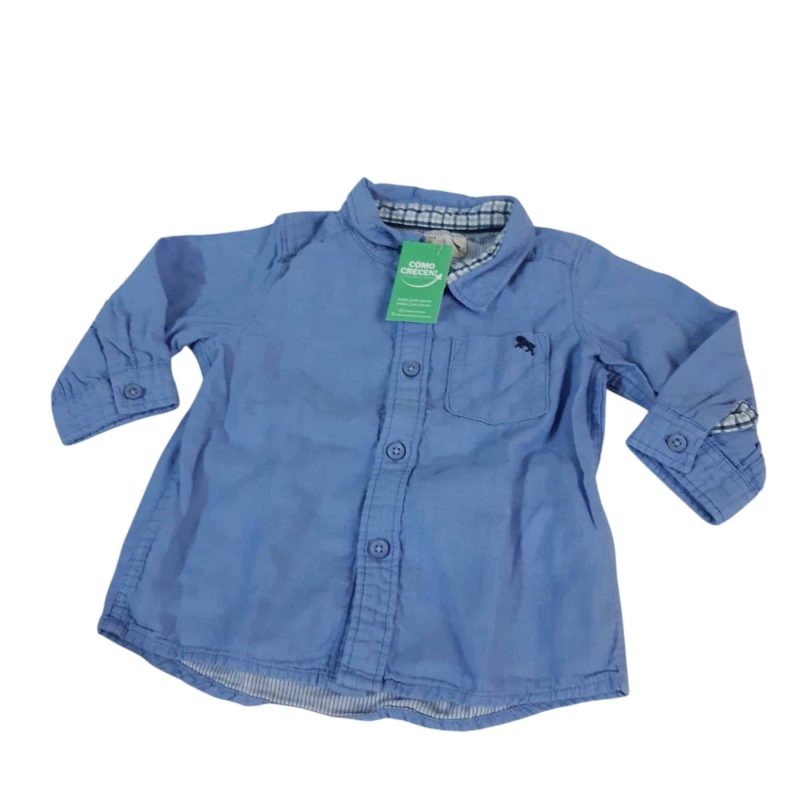 CAMISA CELESTE LOGG T6/9M
