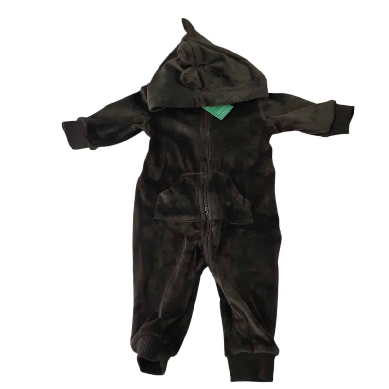 ENTERITO PIEL DURAZNO VERDE CAPUCHA TEDDY T0/3M