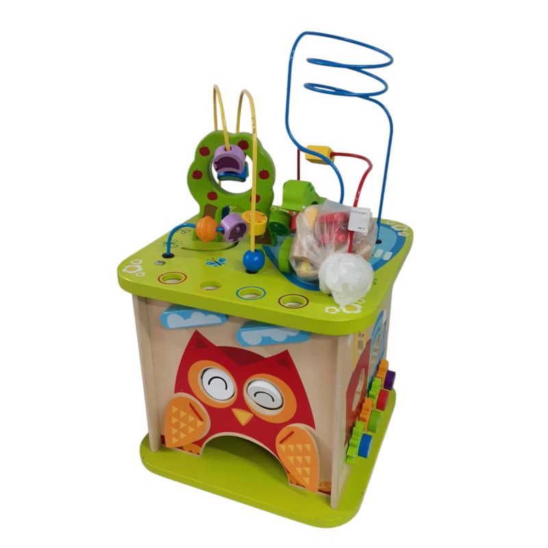 CUBO DE MADERA HAPE SAFARI INCOMP DET PINTURA