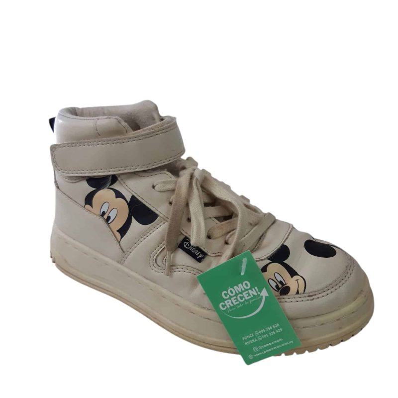 CHAMPIONES BOTITA CREMITA MICKEY T35ZARA T22.5CM DET COSTADO