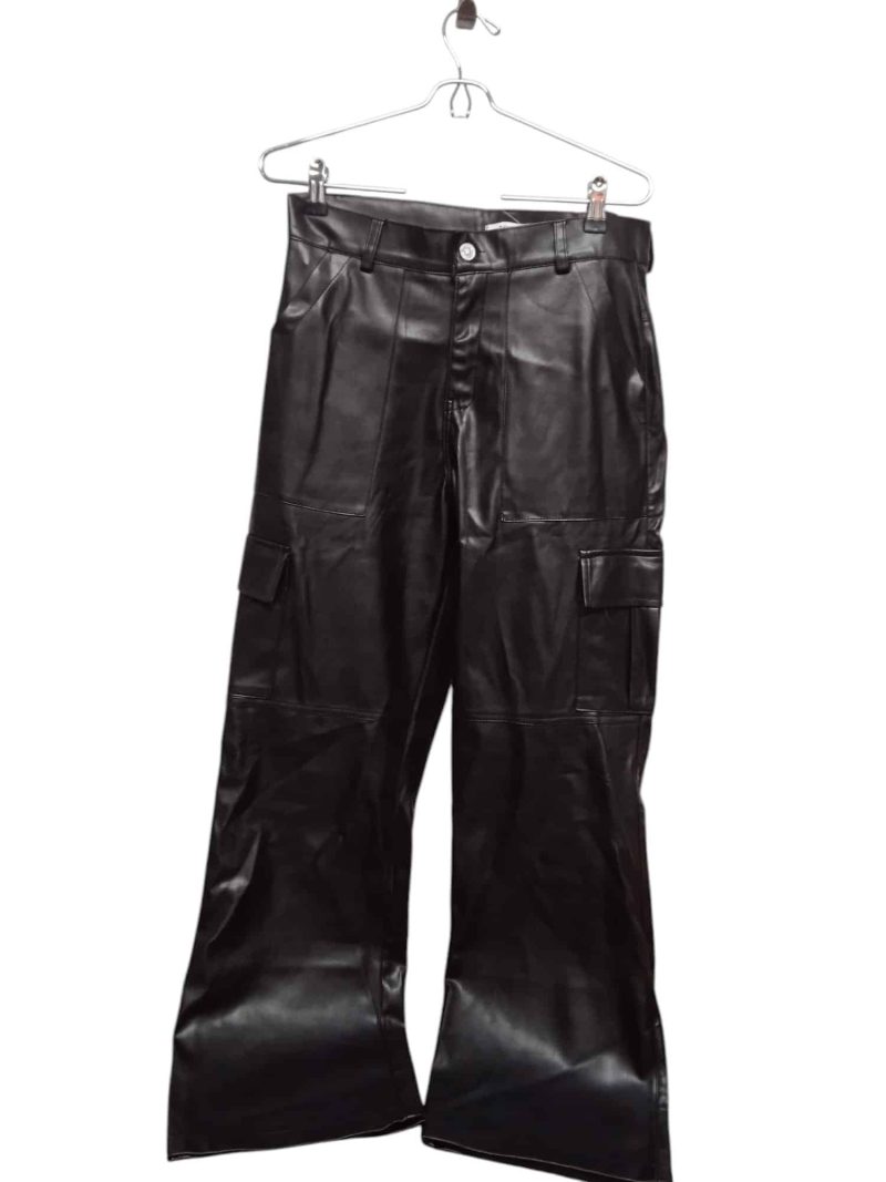 PANTALON CARGO CUERINA NEGRO TRIBAL T S (GRANDE)