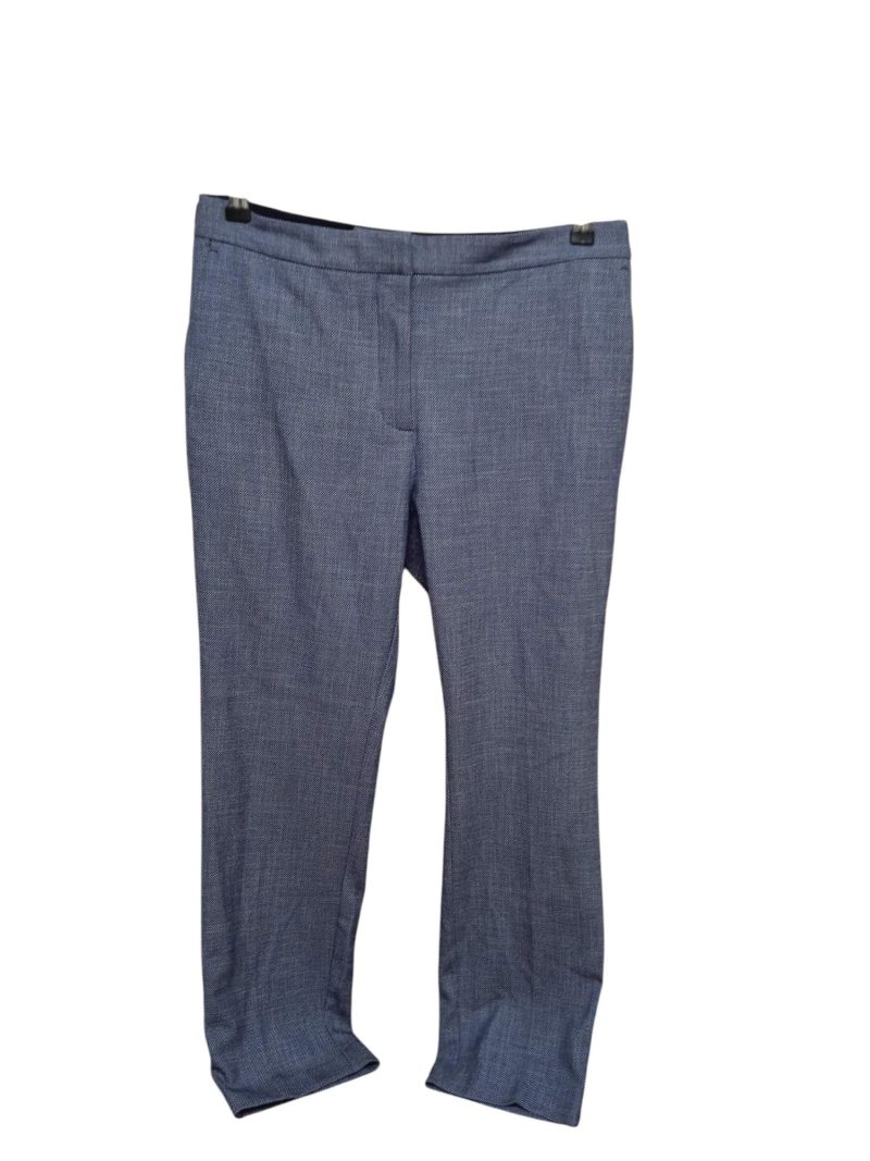PANTALON TELA AZUL BCO CIRCULITOS ZARA T XL