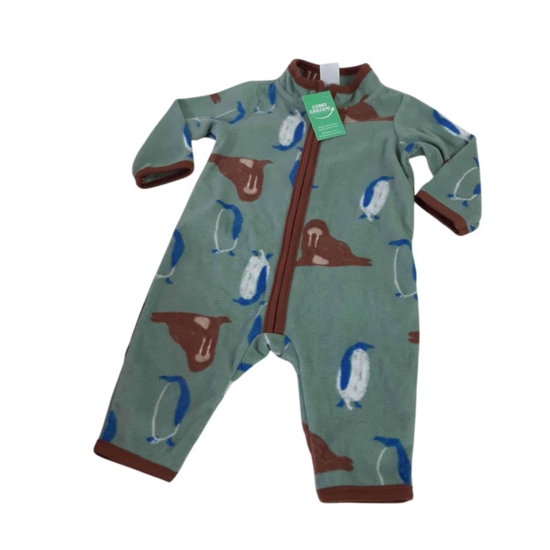 ENTERITO POLAR VERDE MARRON AZUL CARTERS T3M