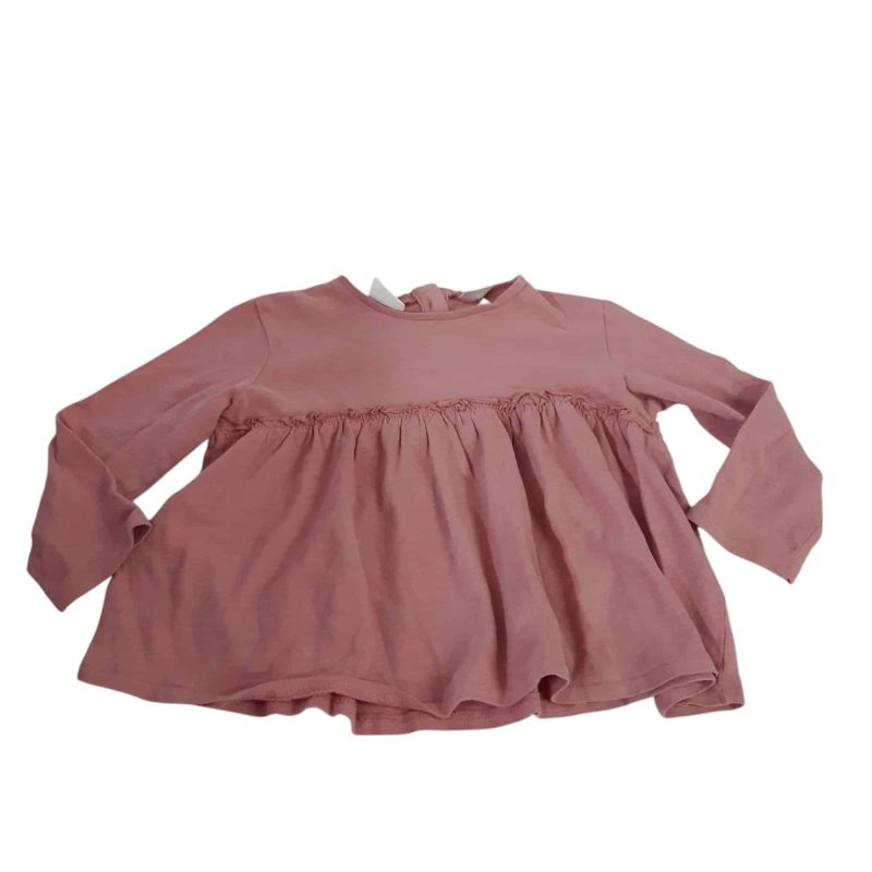 REMERA ALG ROSA VOLADITO ZARA T2/3