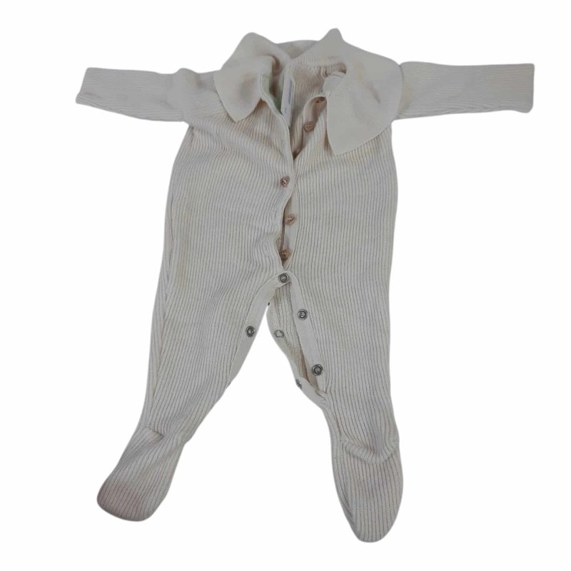 ENTERITO DE LANA BEIGE CUELLO T6M SIN MARCA