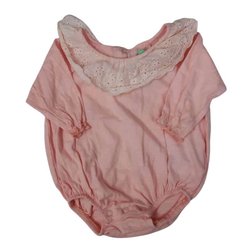 BODY ROSA CUELLO BRODERY BAS T3/6M