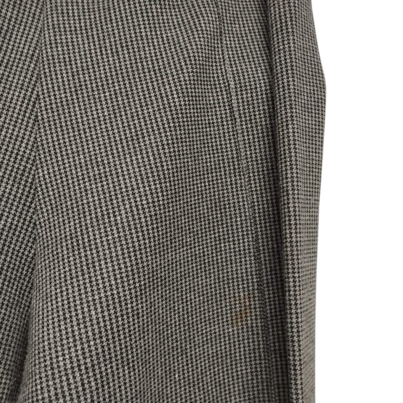 PANTALON TELA GRIS NEGRO COSTURA ZARA T XL - Imagen 2
