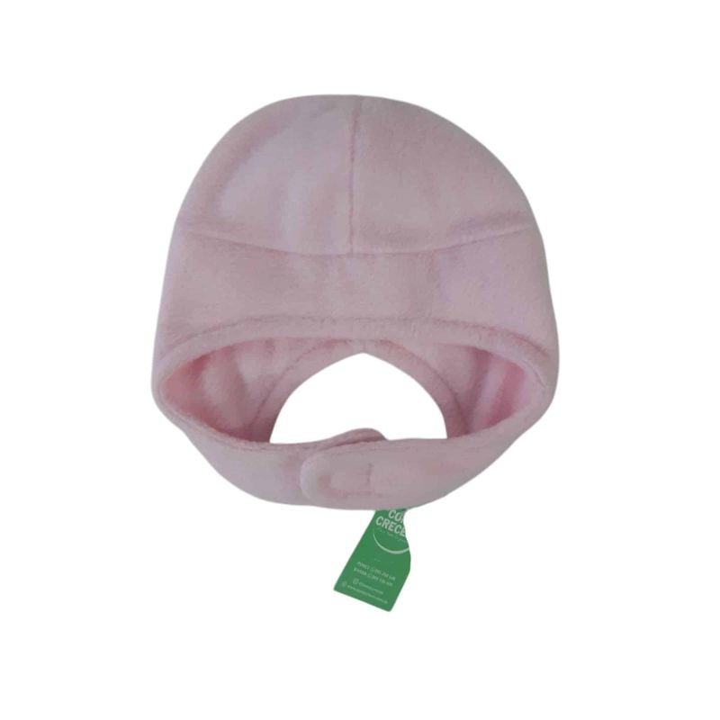 GORRO POLAR ROSA CUBRE OREJA BB