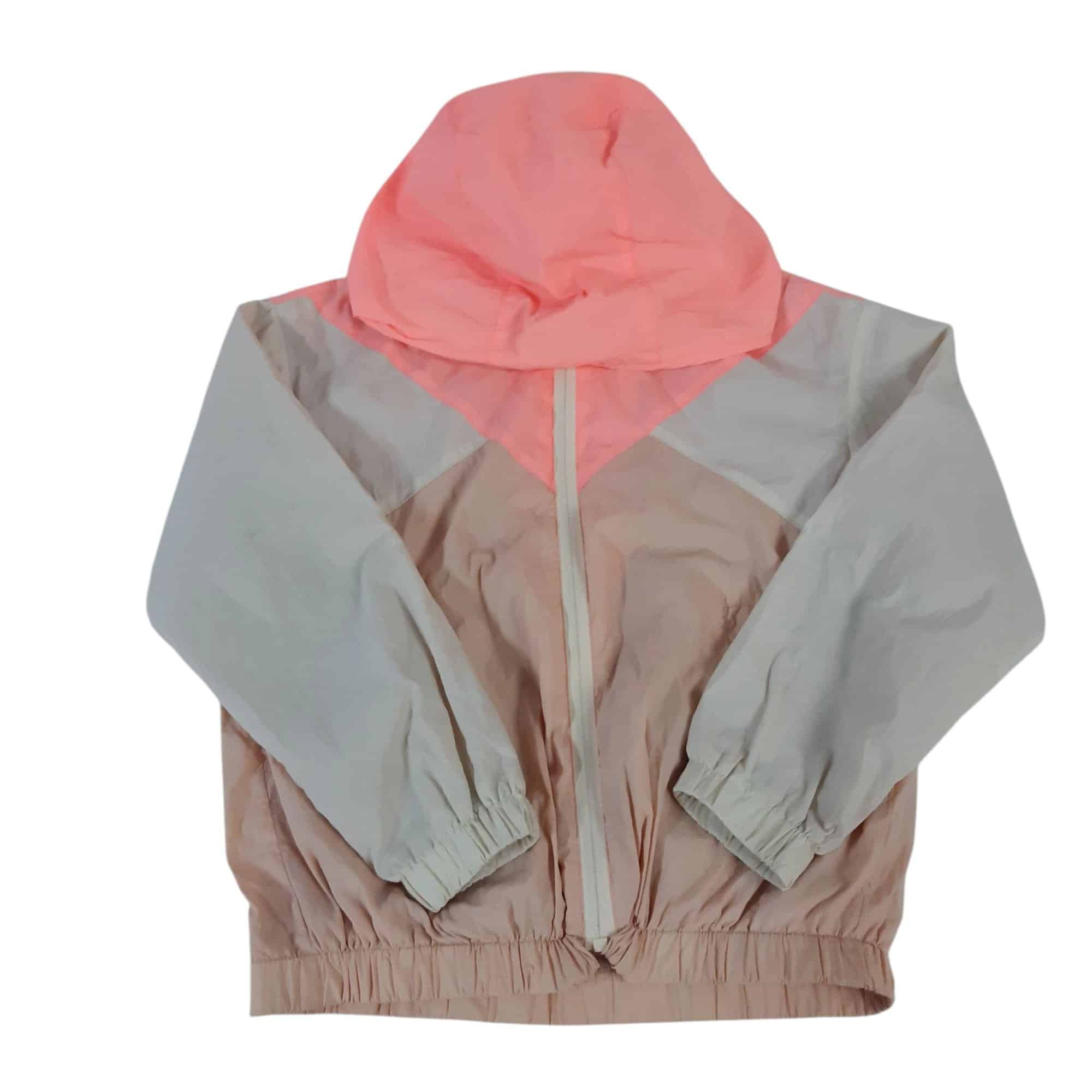 CAMPERA NYLON NARANJA BEIGE ZARA T8