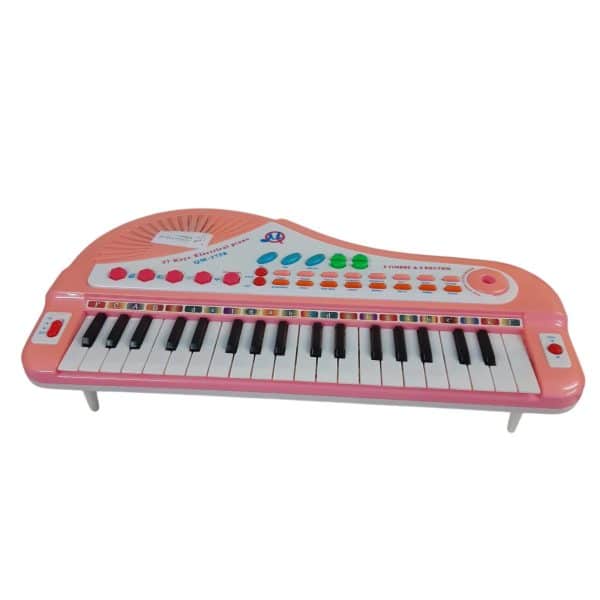 PIANO PLASTICO ROSA BCO CON SONIDOS MANCH