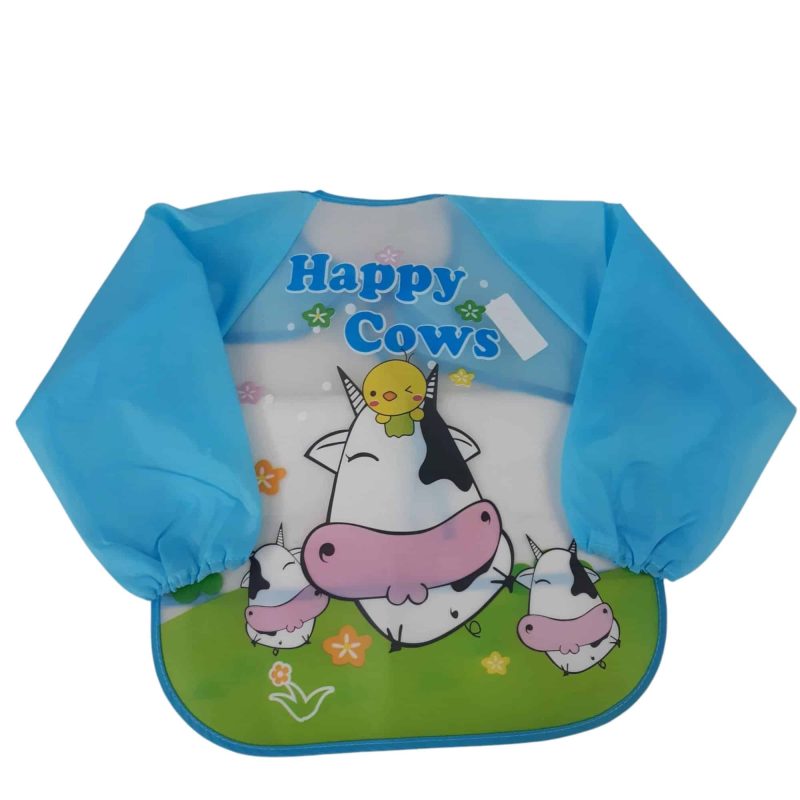 BABERO CON MANGAS PVC VACA LUNARES 75871