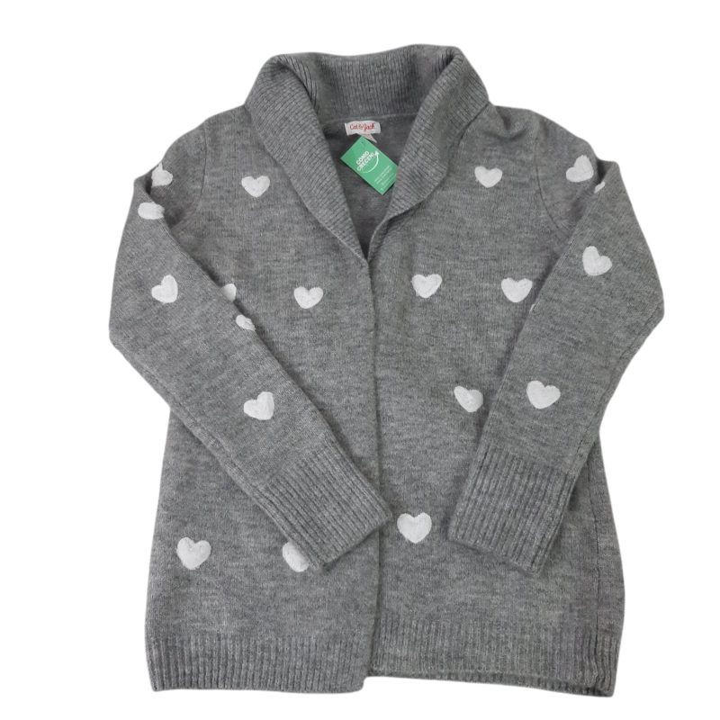 SACO LANA GRIS CORAZONES BCOS CAT & JACK T10/12