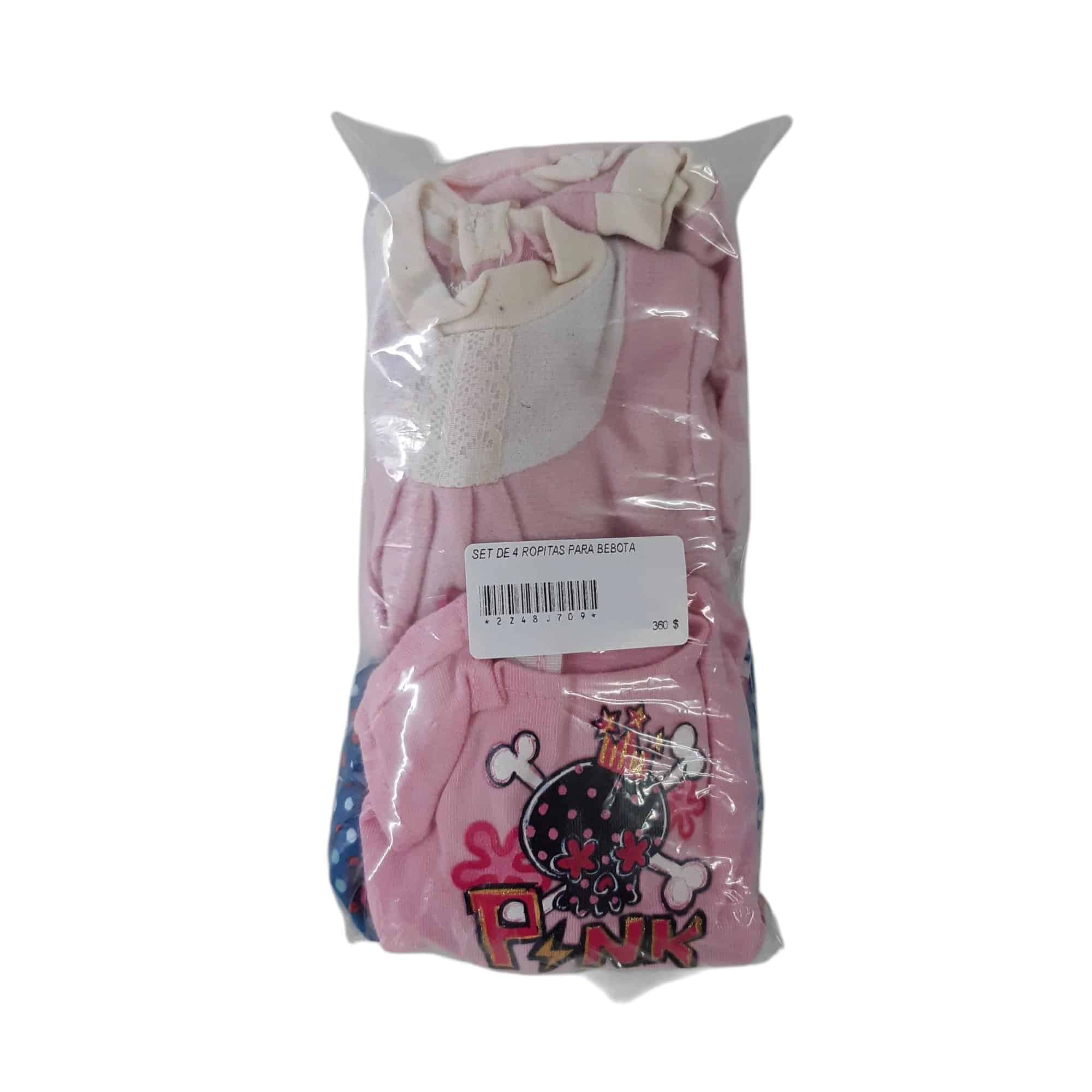 SET DE 4 ROPITAS PARA BEBOTA