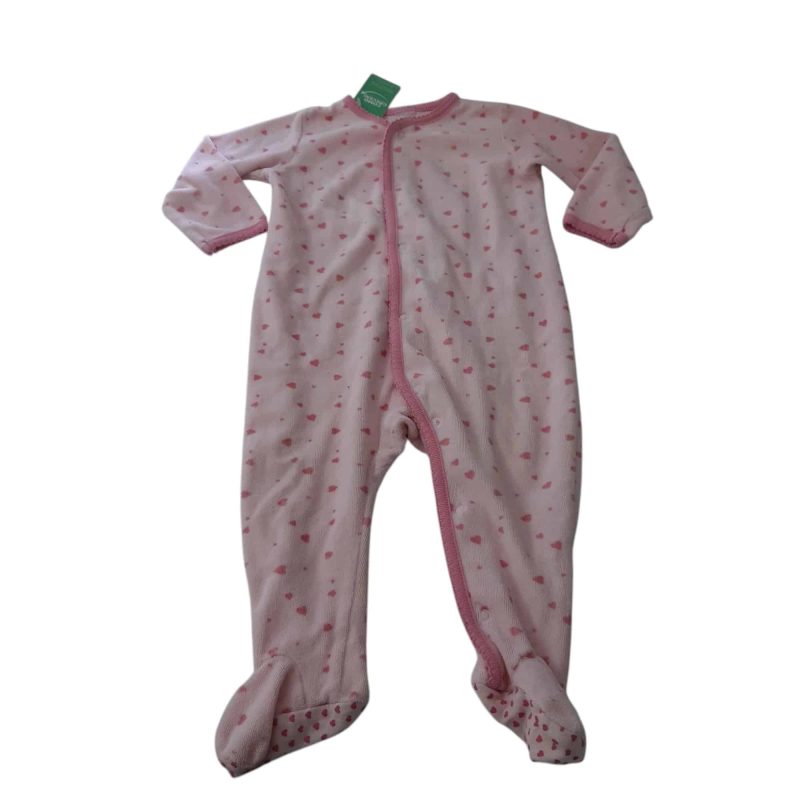 PIJAMA ROSA CORAZONES PIEL DURAZNO SIN MARCA T9M AP