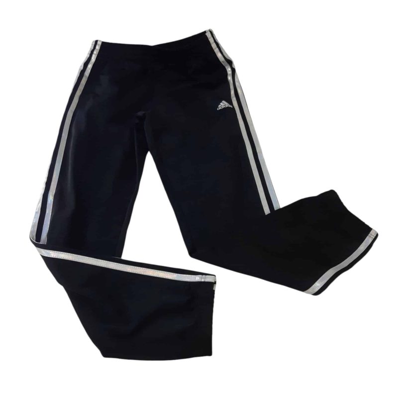 PANTALON DEPORTIVO NEGRO TORNASOL BCO LATERAL ADIDAS T14