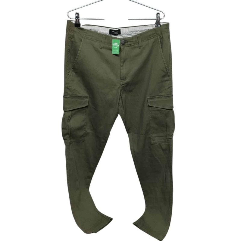 PANTALON VERDE CARGO JACK&JONES T34/30
