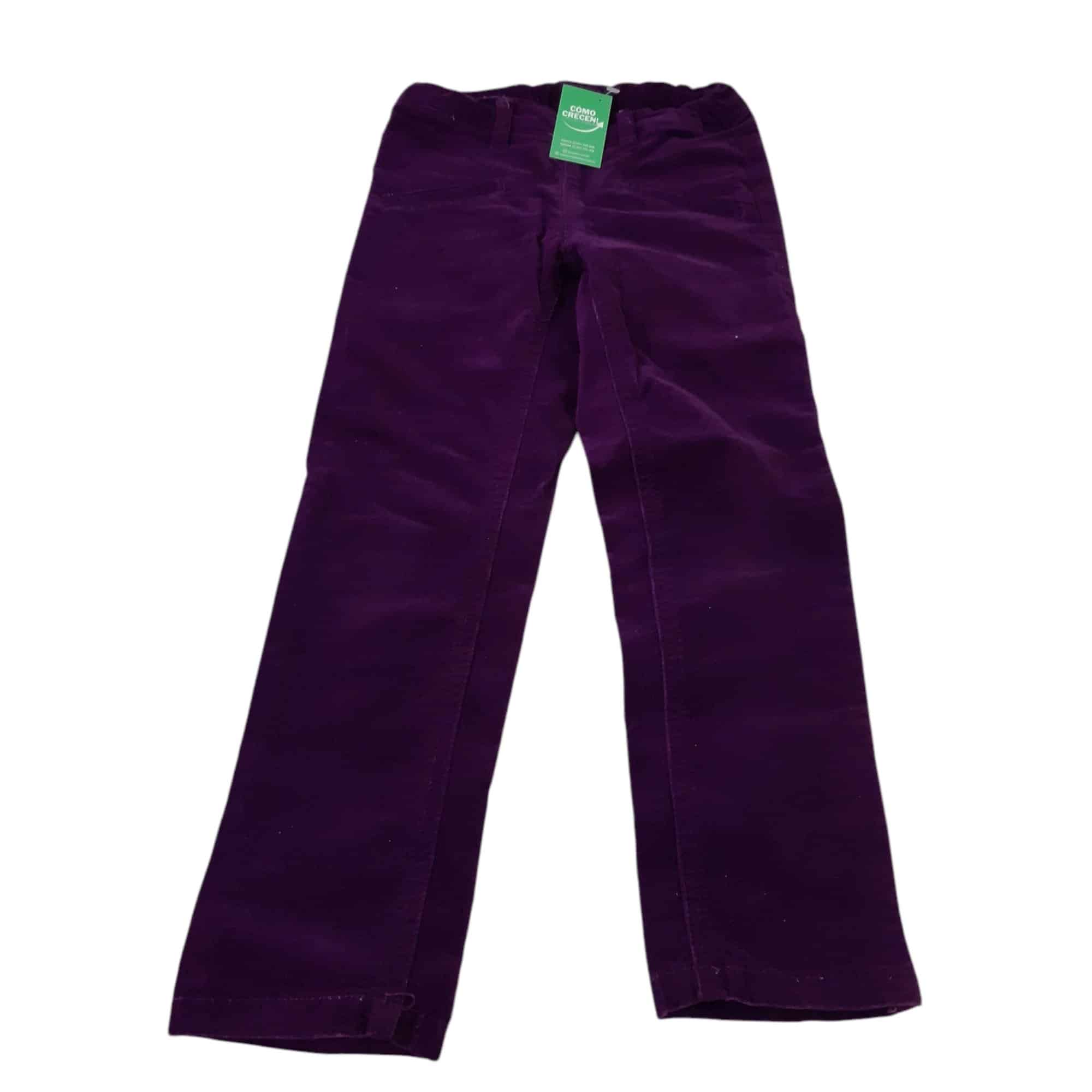 PANTALON PANA UVA BAS T2