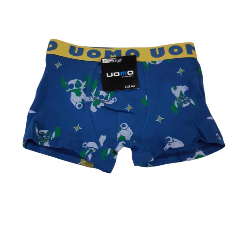 BOXER AZUL STITCH NUEVO T6/8