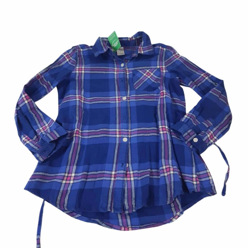 CAMISA VILLELA AZUL CUADROS CON RAYA ROSA HILOS OSHKOSH T7 GT