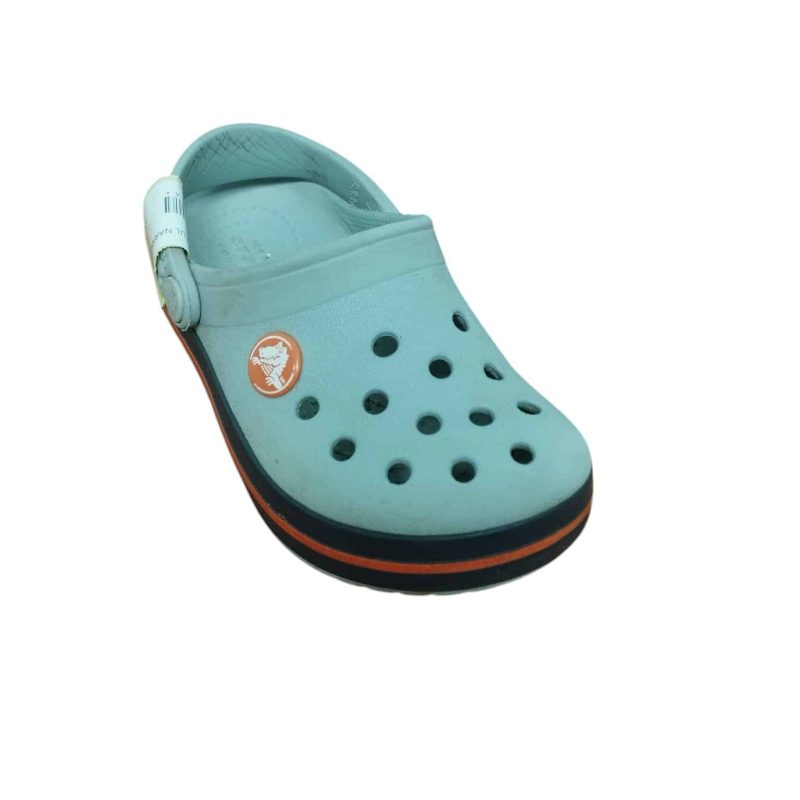 CROCS GRIS AZUL NARANJA C8- T 25 RASP  MCH