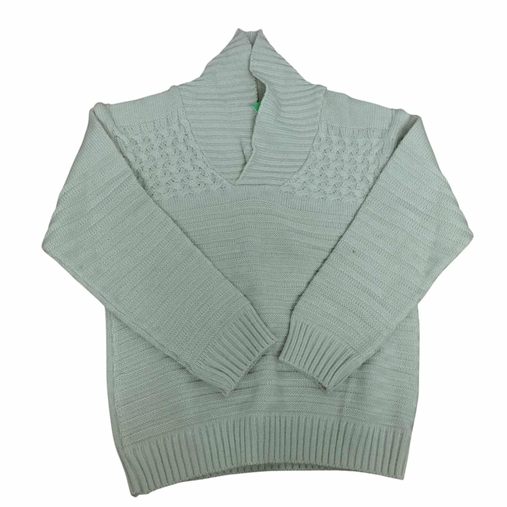 BUZO LANA BEIGE RAYAS  C CUELLO  T 10