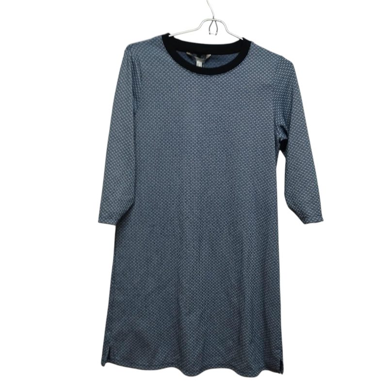 VESTIDO ALG AZUL CUADRADITOS CTF T S