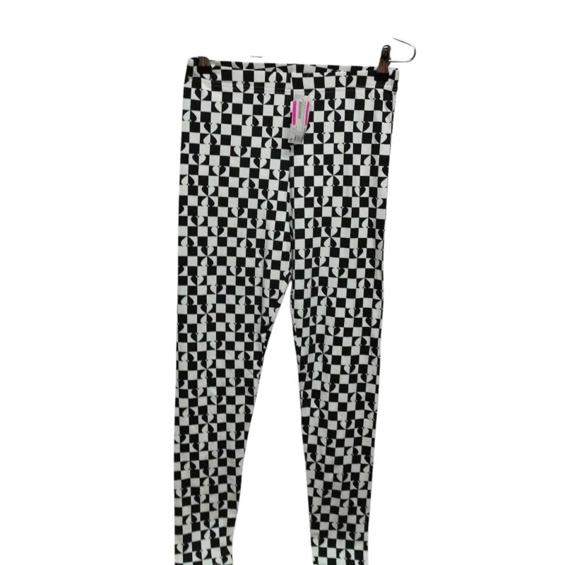 CALZA CUADRILLE NEGRO BLANCO CORAZON INEXTENSO T16 NUEVO