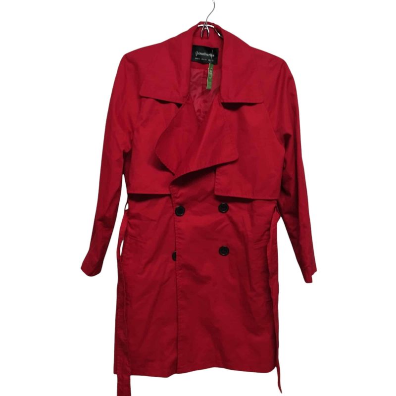 GABARDINA LARGA ROJA STRADIVARIUS TM