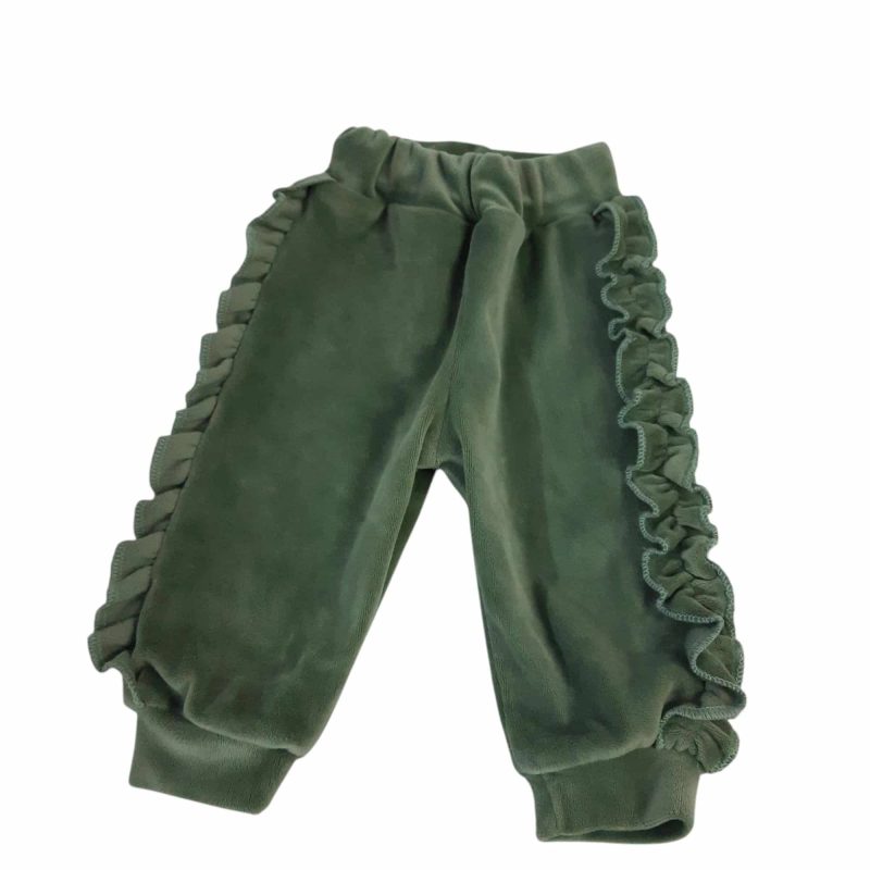 PANTALON PIEL DURAZNO VERDE VOLADITO A LOS LADOS BENGY T6M AP