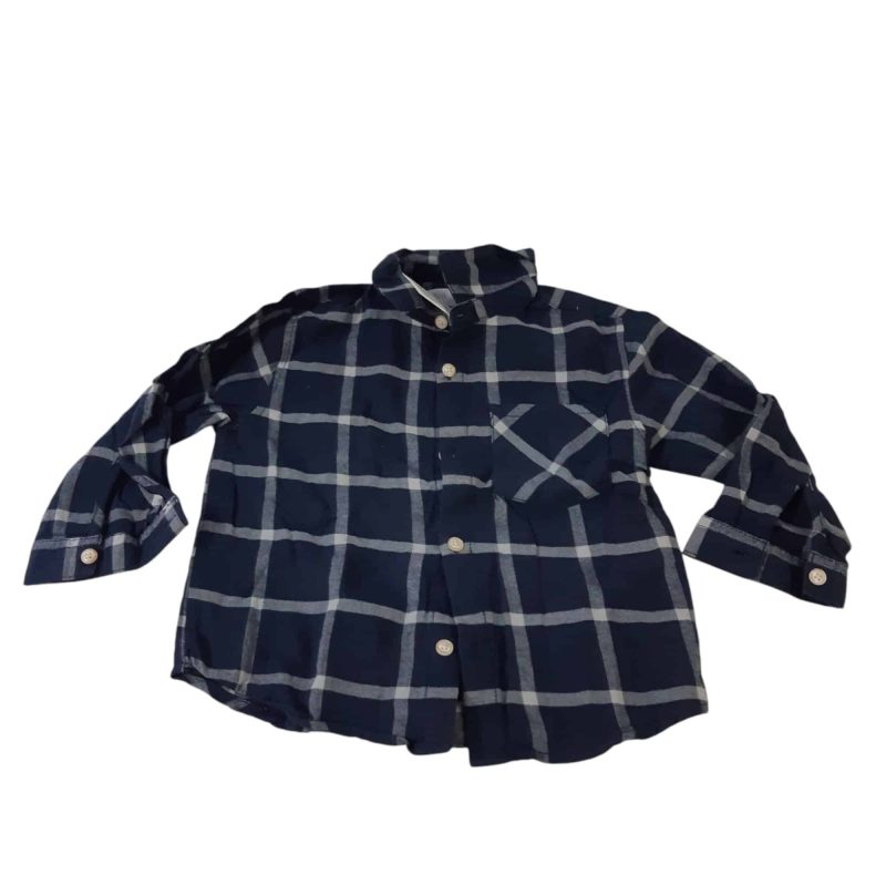 CAMISA VILLELA CUADROS AZUL BCA ZARA T18/24M