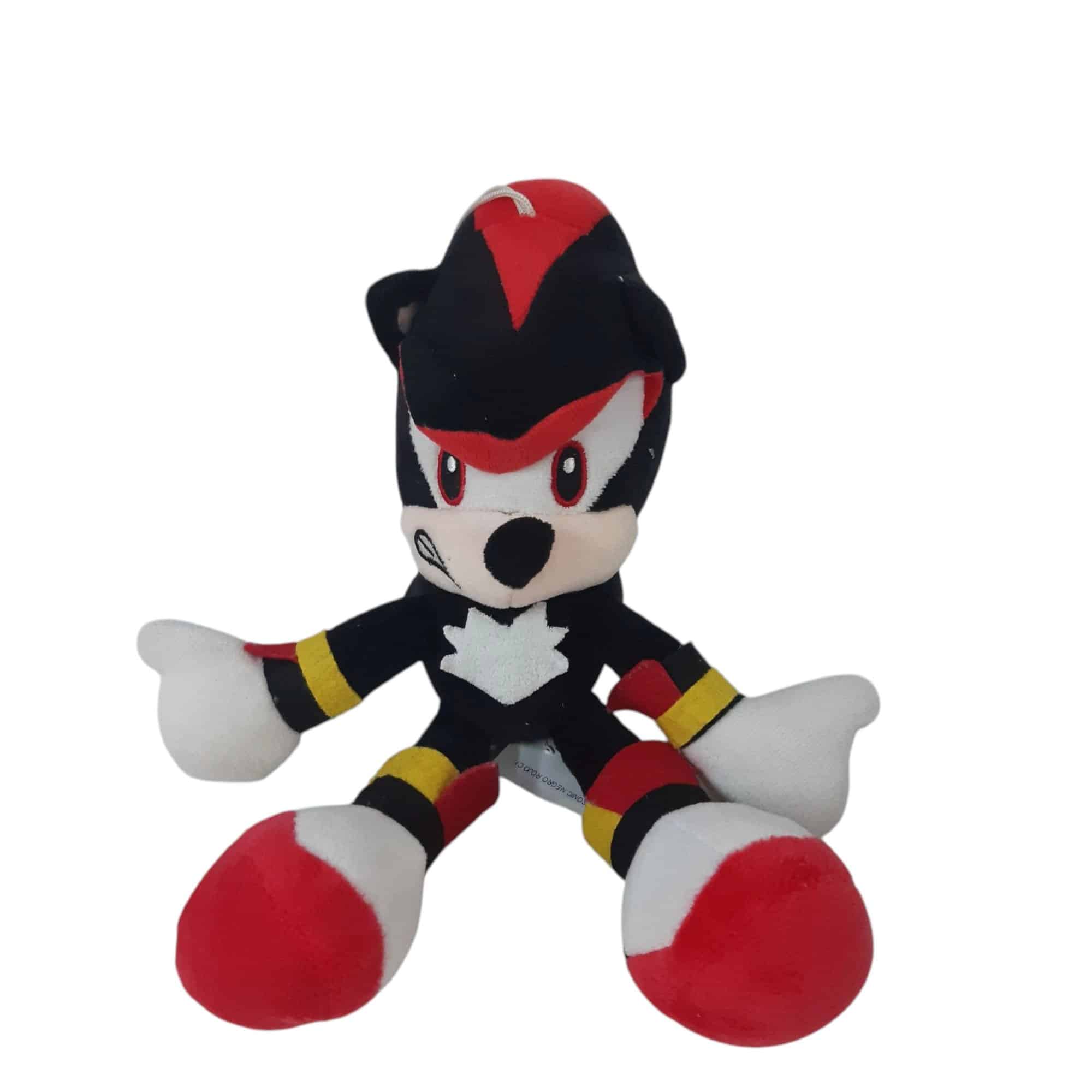 SHADOW PELUCHE SONIC NEGRO ROJO CHICO