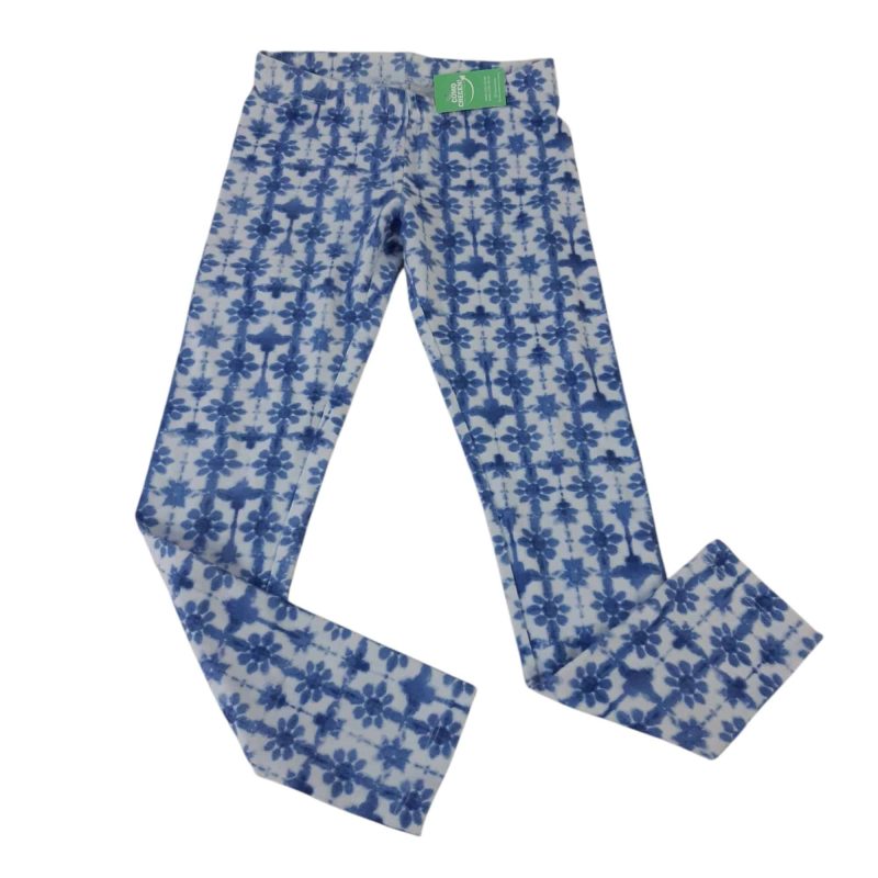 CALZA CELESTE FLORES AZULES CAT&JACK T7/8