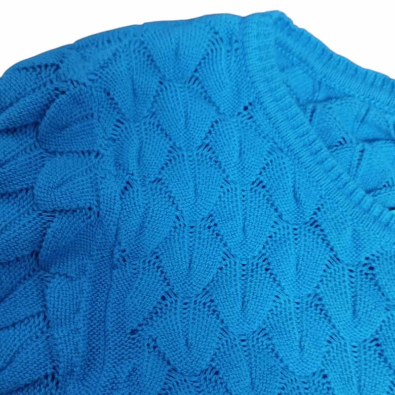 SACO HILO CELESTE BOT MADERA H&M T4/6 - Imagen 2