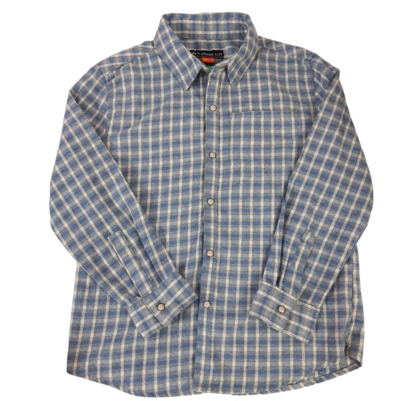 CAMISA VILLELA CUADRILLE GRIS CELESTE N+ T10