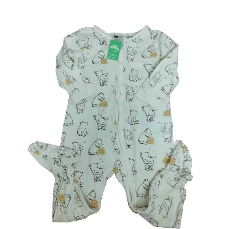 PIJAMA ALG ENTERO C PIE OSITOS H&M T 1 Y1/2- 2
