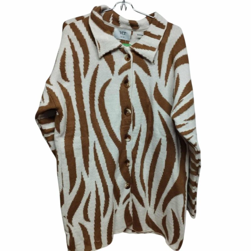 SACO LARGO LANA BCO MARRON VER T M/L