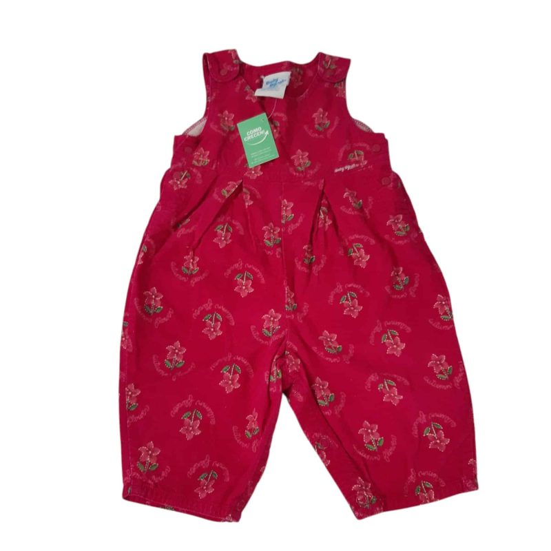 ENTERITO PANA FUXIA FLORES BABY BGOSH 3/6M