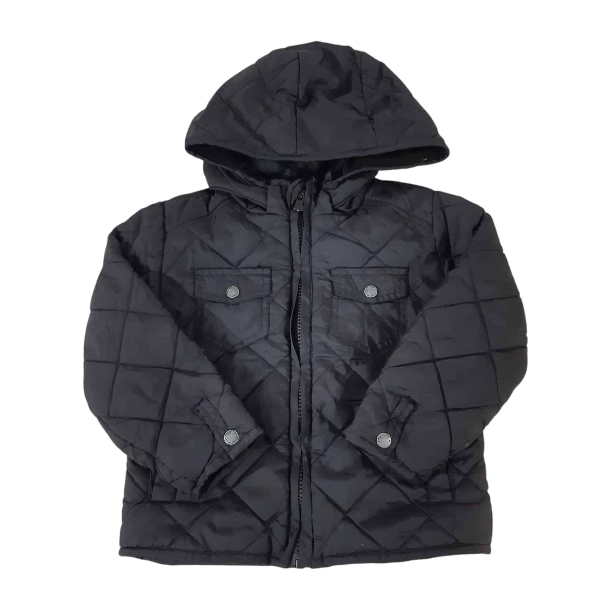CAMPERA NEGRA CAPUCHA POIM T02