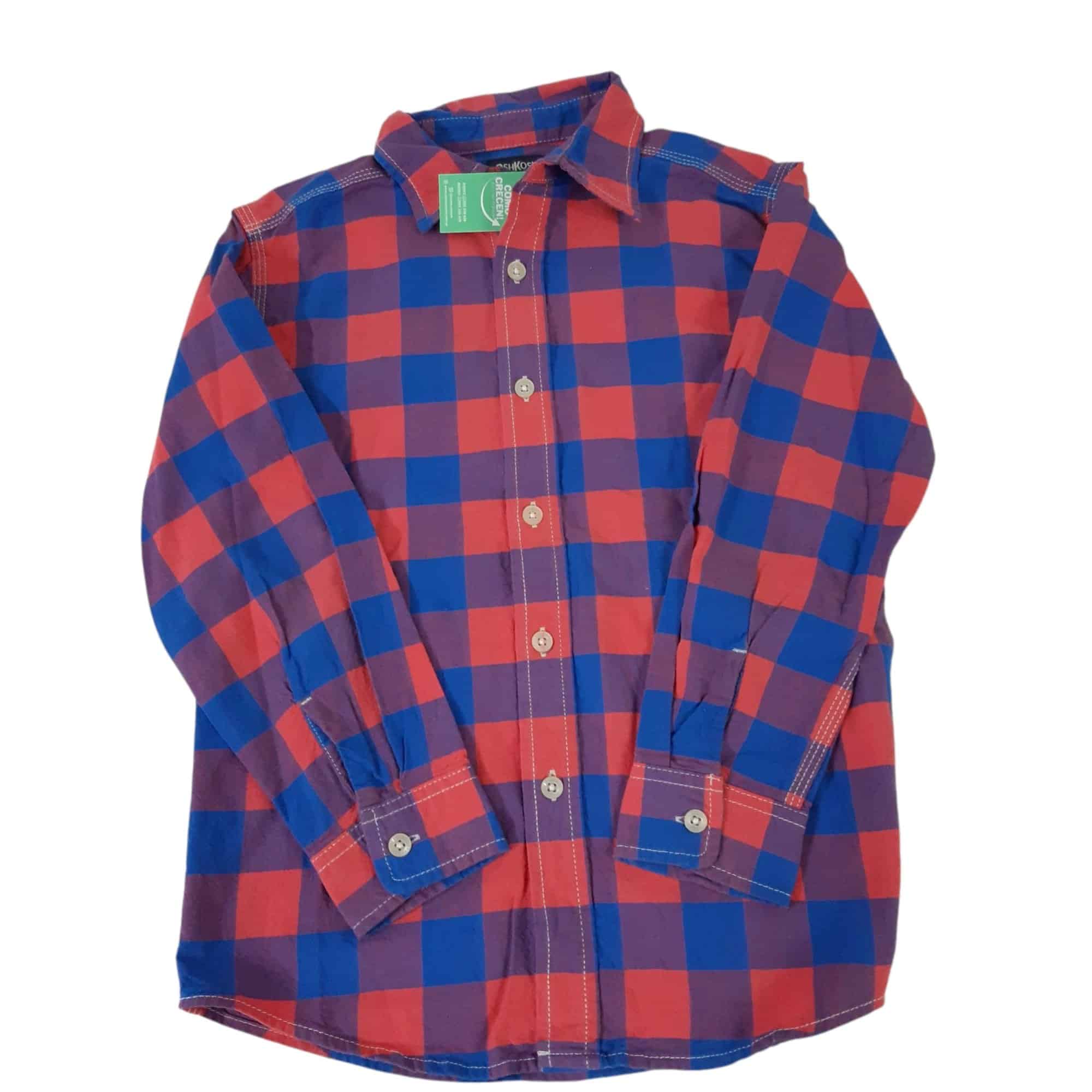 CAMISA CUADRILLE ROJO AZUL OSHKOSH T7