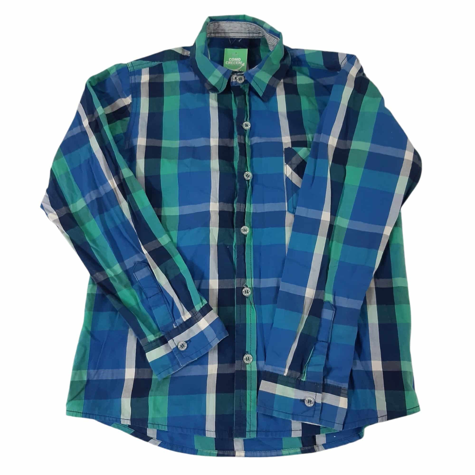 CAMISA CUADRILLE AZUL VERDE BLANCO MIMO T10