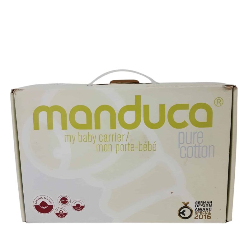 MOCHILA PORTABEBE GRIS EN CAJA MANDUCA