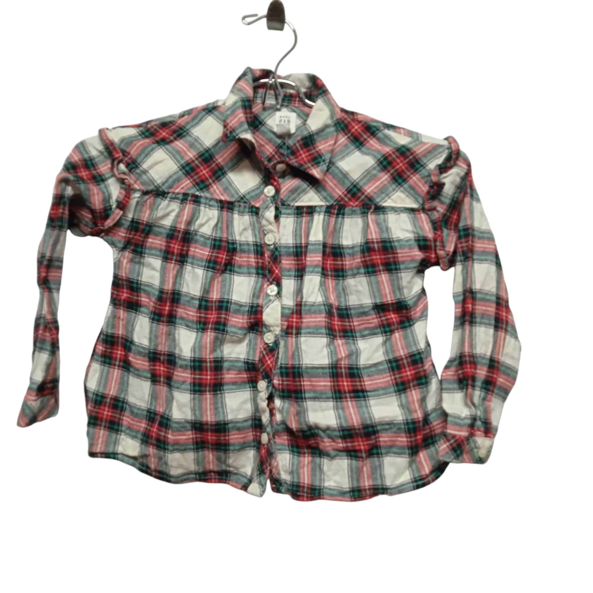 CAMISA VILLELA CUADRILLE BLANCO ROJO VERDE GAP T5
