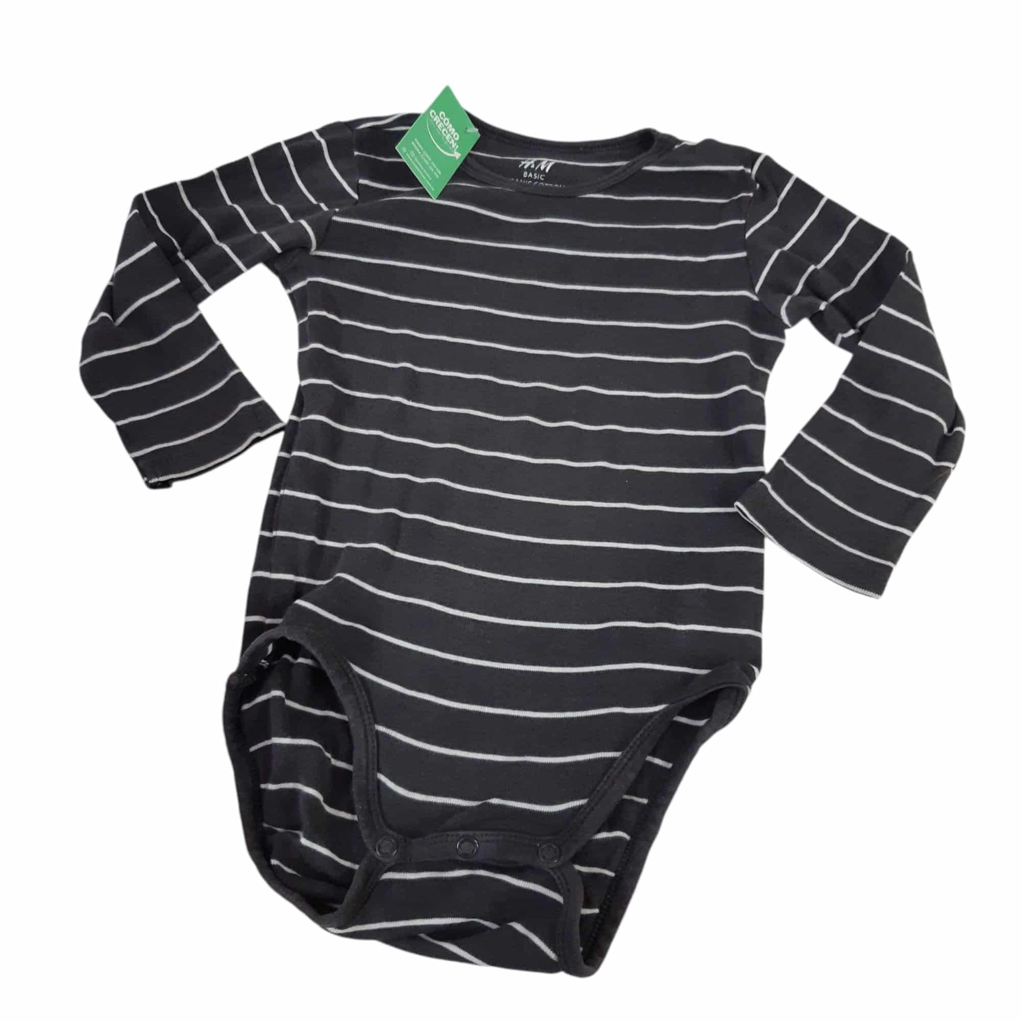 BODY ALG RAYADO GRIS BCO H&M T12/18M GT