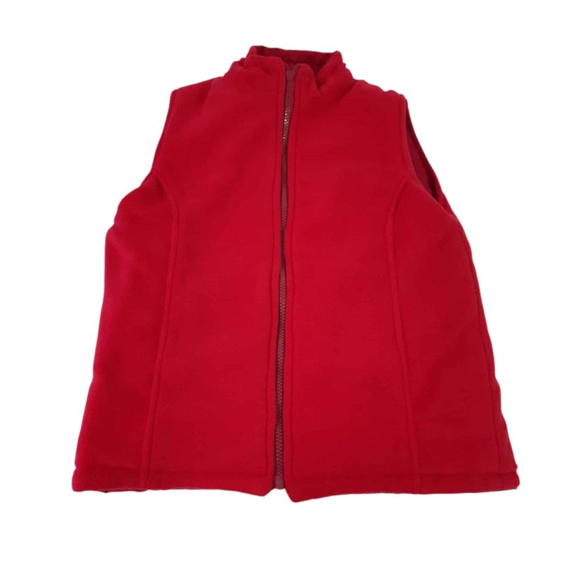 CHALECO REVERSIBLE ROJO POLAR S MARCA T10 - Imagen 2