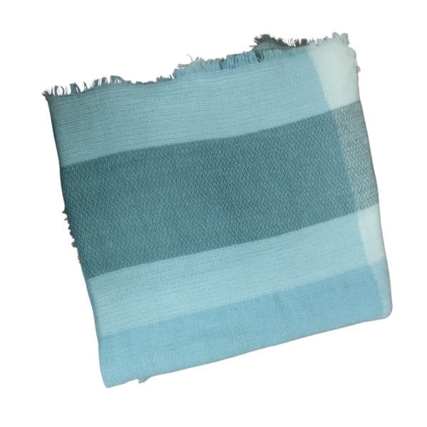 PASHMINA CELESTE GRIS BCO