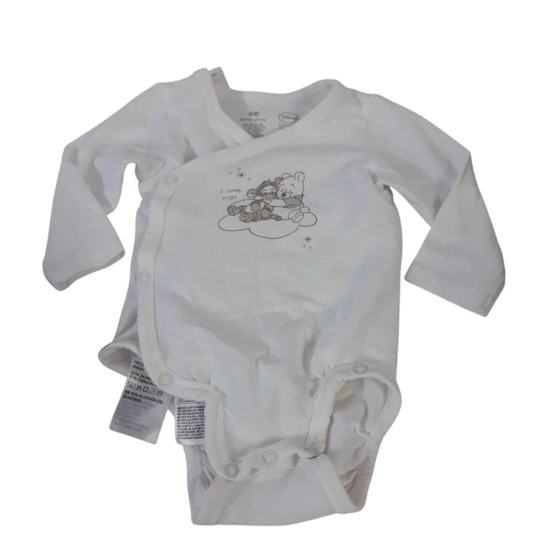 BODY CRUZADO ALG BCO POOH GRIS H&M T2/4M