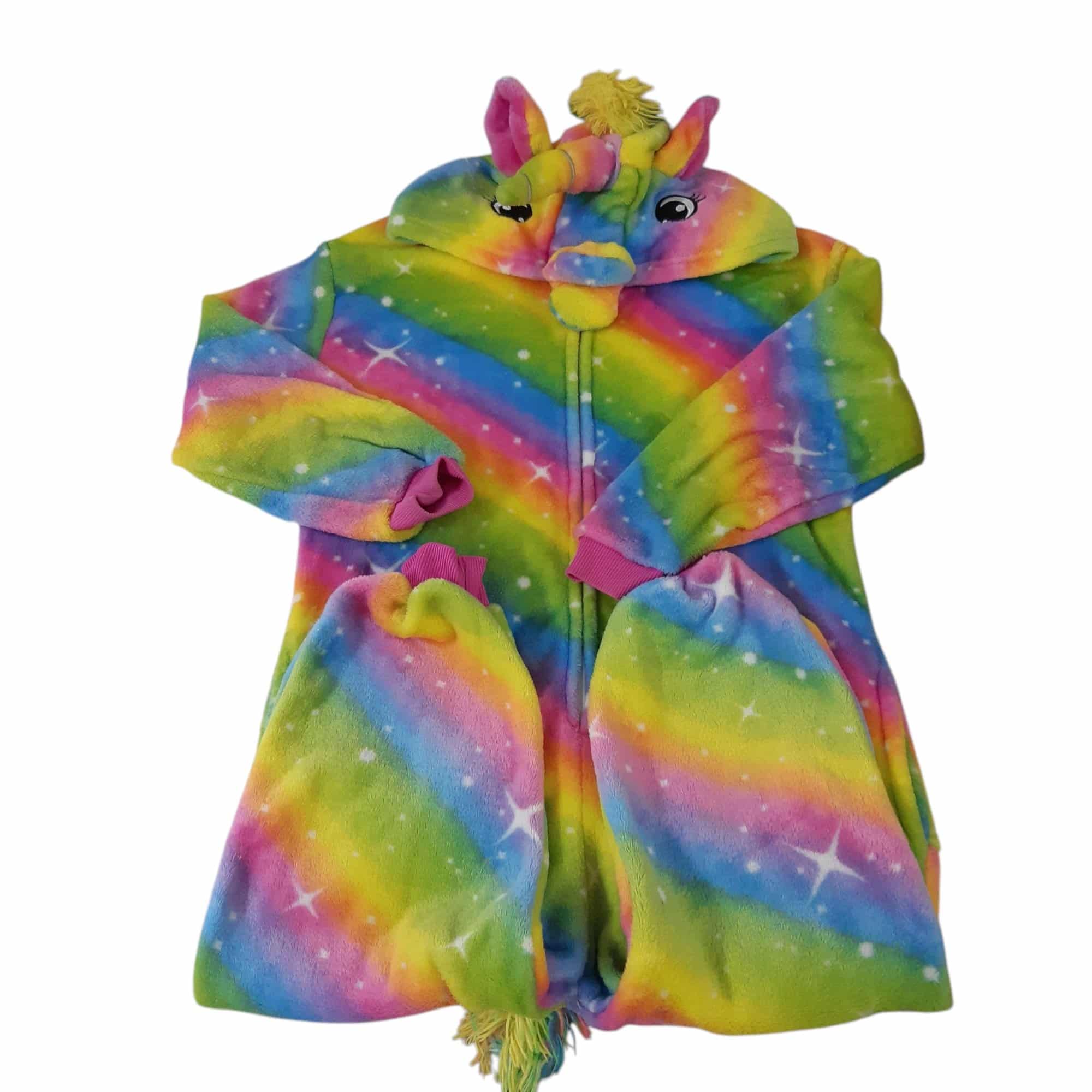PIYAMA ENTERO CAPUCHA MULTICOLOR UNICORNIO 105 T10 AP