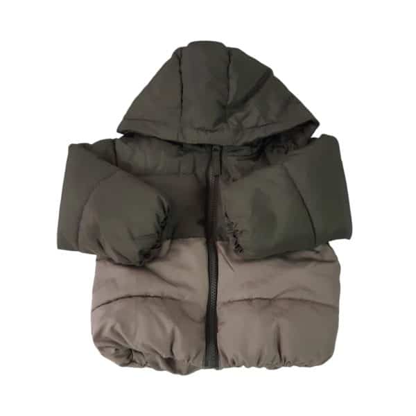 CAMPERA VERDE BEIGE H&M 9/12M