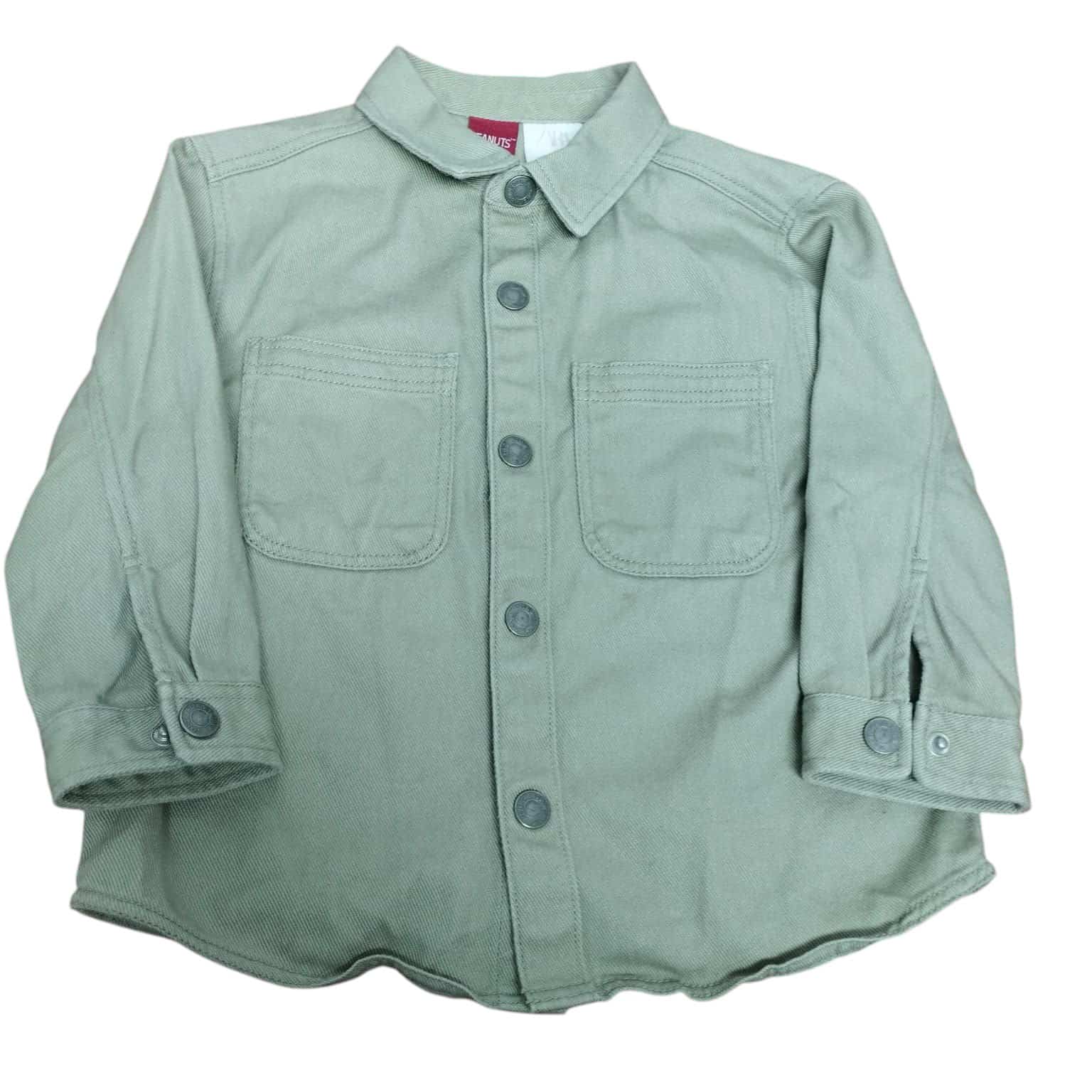 SOBRECAMISA JEAN BEIGE SNOOPY ZARA T 18-24 M