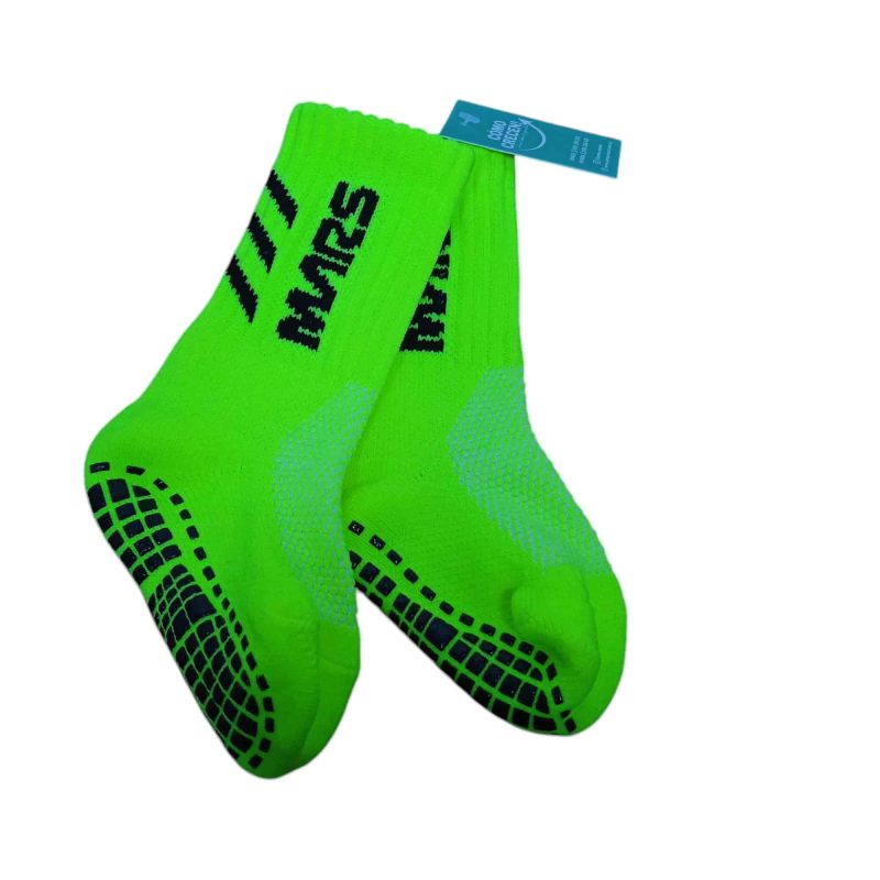 MEDIAS AMARILLO FLUO NEGRO CON ANTIDESLIZANTE MARS T6-8- 26-28